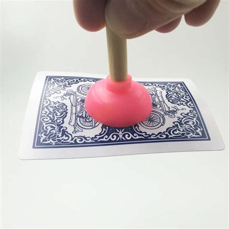 Tiny plunger magic trick